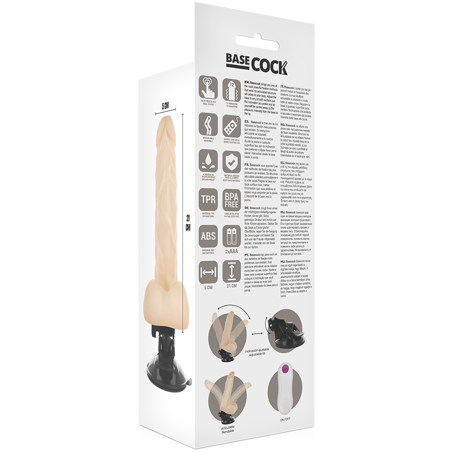 BASECOCK - REALISTIC BENDABLE REMOTE CONTROL FLESH 21 CM -O- 5 CM - ToysByMonk