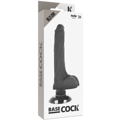 BASECOCK - REALISTIC VIBRATOR 2-1 FLESH 18.5 CM -O- 4 CM BASECOCK