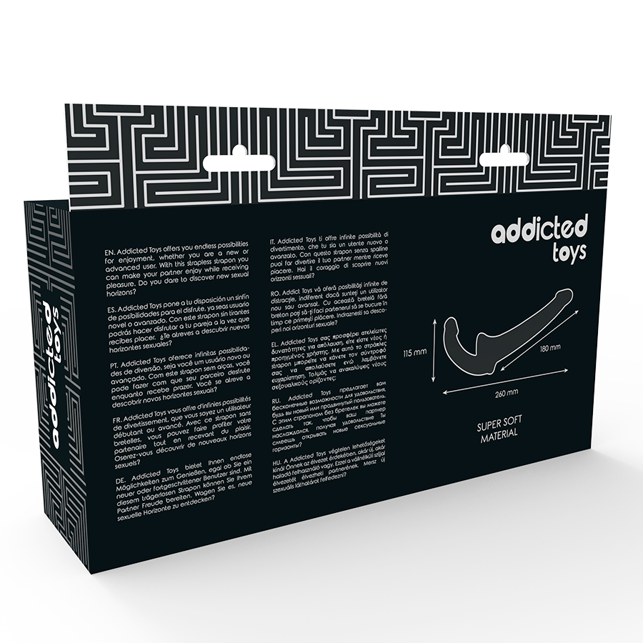 ADDICTED TOYS - DILDO WITH RNA S WITHOUT SUBJECTION BLACK - ToysByMonk