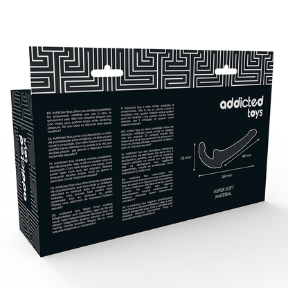ADDICTED TOYS - DILDO WITH RNA S WITHOUT SUBJECTION BLACK - ToysByMonk