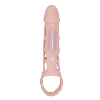 BAILE - PENIS EXTENDER COVER WITH VIBRATION AND NATURAL STRAP 13.5 CM - ToysByMonk