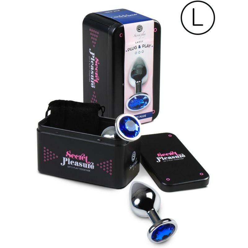 SECRETPLAY - ANAL PLUG SIZE L BLUE SECRETPLAY TOYS