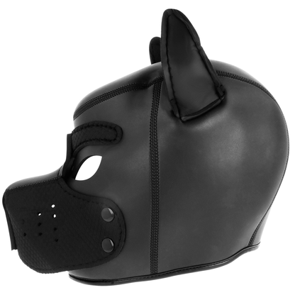 DARKNESS - NEOPREEN HONDENMASKER MET VERWIJDERBARE SNUITKRAAG L