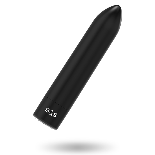 BLACK&SILVER - KERNEX 2 BLACK VIBRATING MAGNETIC BULLET BLACK&SILVER