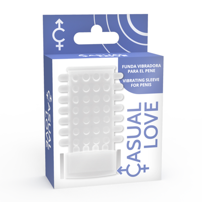 CASUAL LOVE - RING VIBRATING SLEEVE TRANSPARENT - ToysByMonk