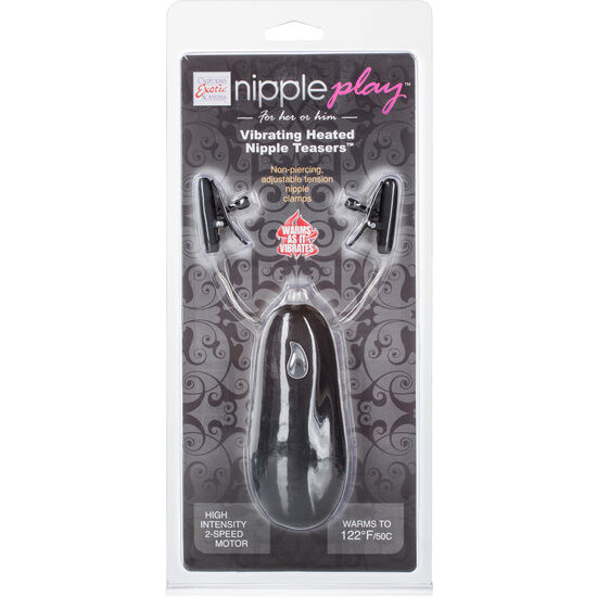CALEXOTICS - VIBR HEATED NIPPLE TEASERS BLACK CALEXOTICS