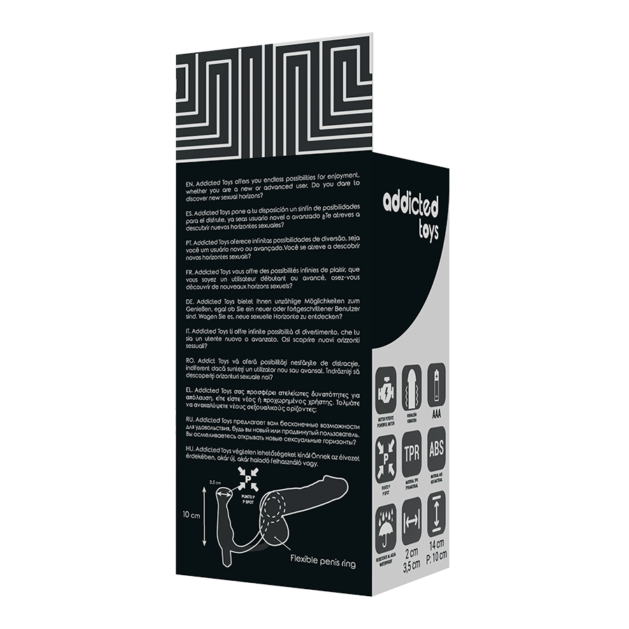ADDICTED TOYS - VIBRATOR PROST TICO BLACK 10 CM ADDICTED TOYS