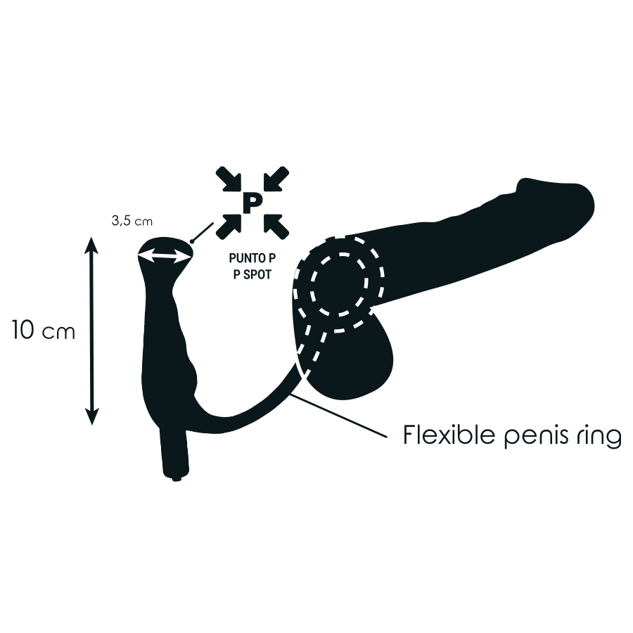 ADDICTED TOYS - VIBRATOR PROST TICO BLACK 10 CM ADDICTED TOYS