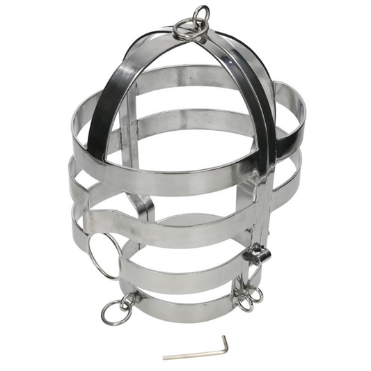 METAL HARD - MASK WITH STEEL NECKLACE METAL HARD