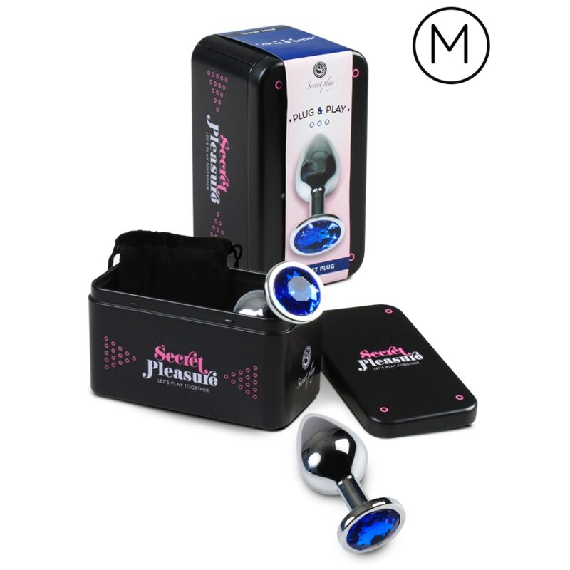 SECRETPLAY - ANAL PLUG BLUE M SECRETPLAY TOYS
