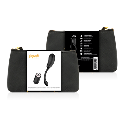 COQUETTE CHIC DESIRE - VIBRATING EGG REMOTE CONTROL RECHARGEABLE BLACK/ GOLD COQUETTE TOYS