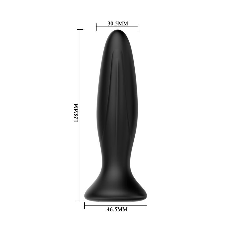 MR PLAY - RECHARGEABLE BLACK VIBRATOR ANAL PLUG MR PLAY