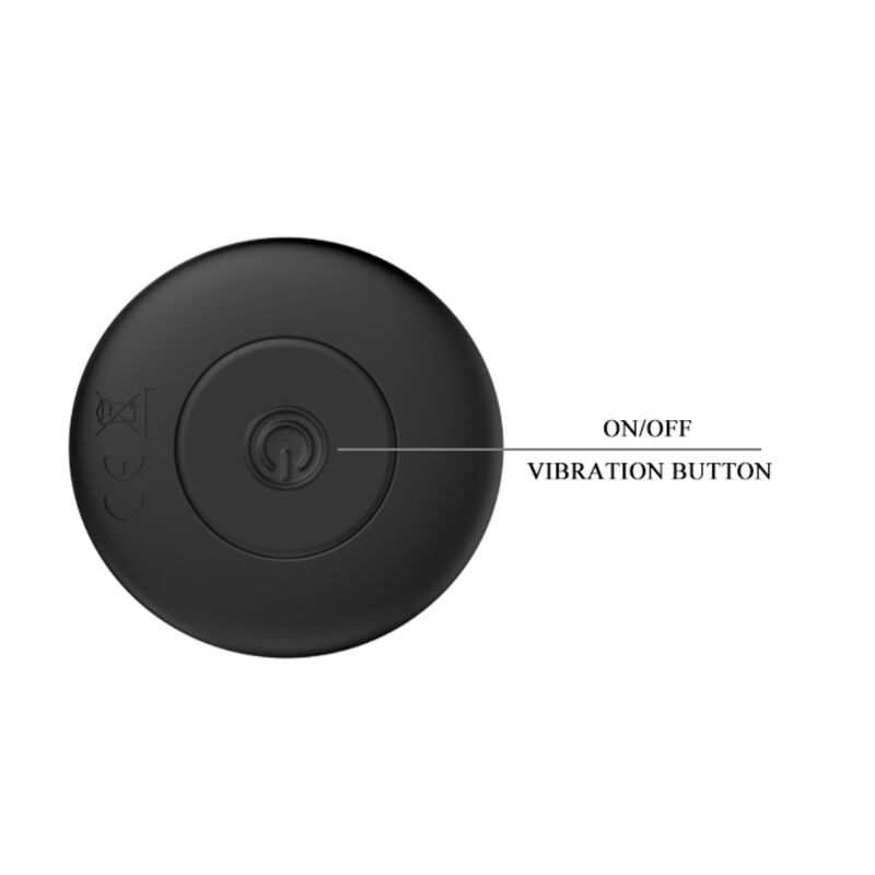 MR PLAY - RECHARGEABLE BLACK VIBRATOR ANAL PLUG MR PLAY