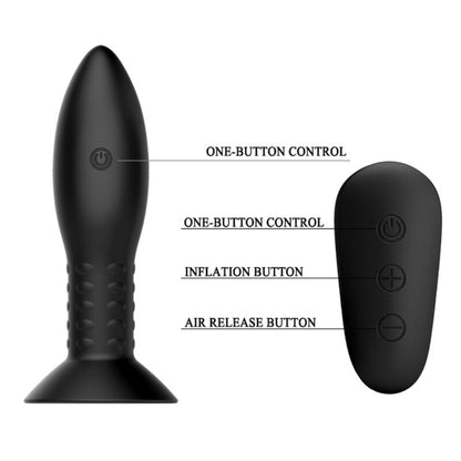 MR PLAY - PLUG WITH BLACK ROTATING BALLS REMOTE CONTROL MR PLAY