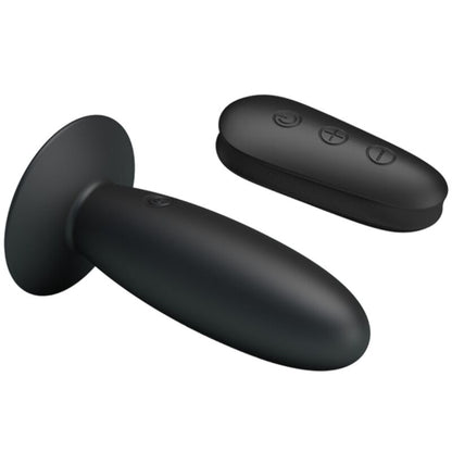 MR PLAY - ANAL PLUG WITH VIBRATION BLACK REMOTE CONTROL MR PLAY