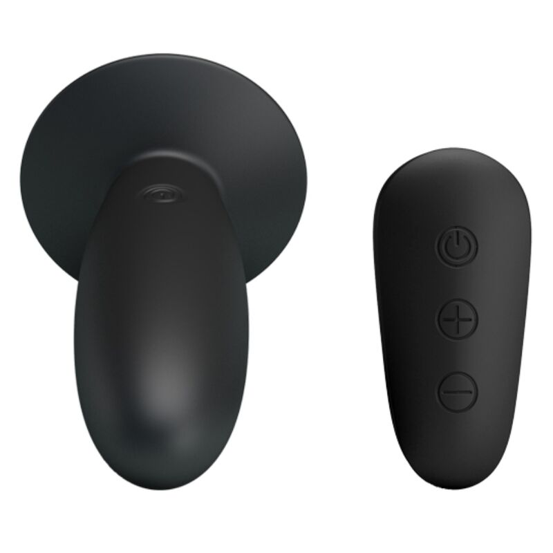 MR PLAY - ANAL PLUG WITH VIBRATION BLACK REMOTE CONTROL MR PLAY