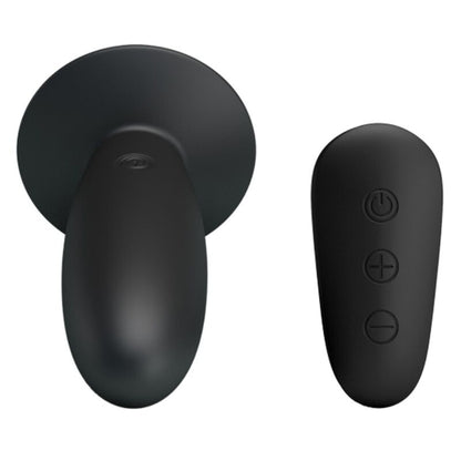 MR PLAY - ANAL PLUG WITH VIBRATION BLACK REMOTE CONTROL MR PLAY