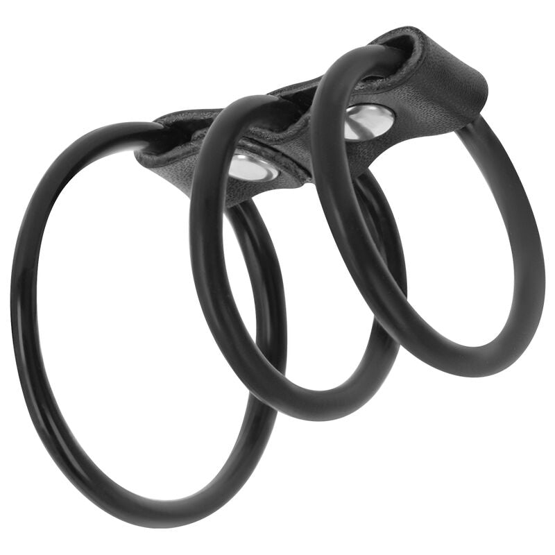 DARKNESS - SET OF 3 FLEXIBLE PENIS RINGS DARKNESS BONDAGE