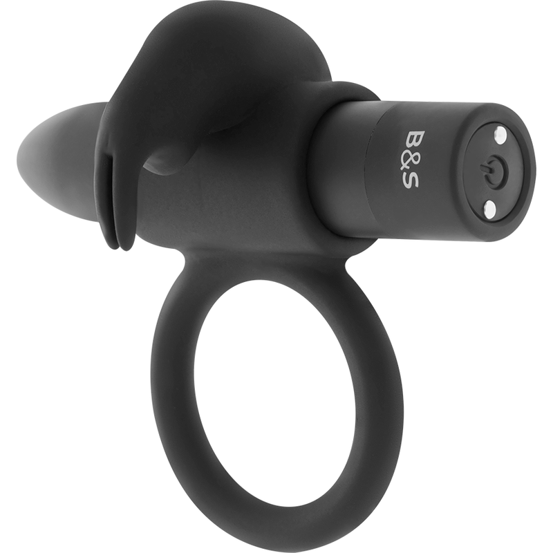 BLACK&SILVER - BURTON RING 10 VIBRATION MODES BLACK - ToysByMonk