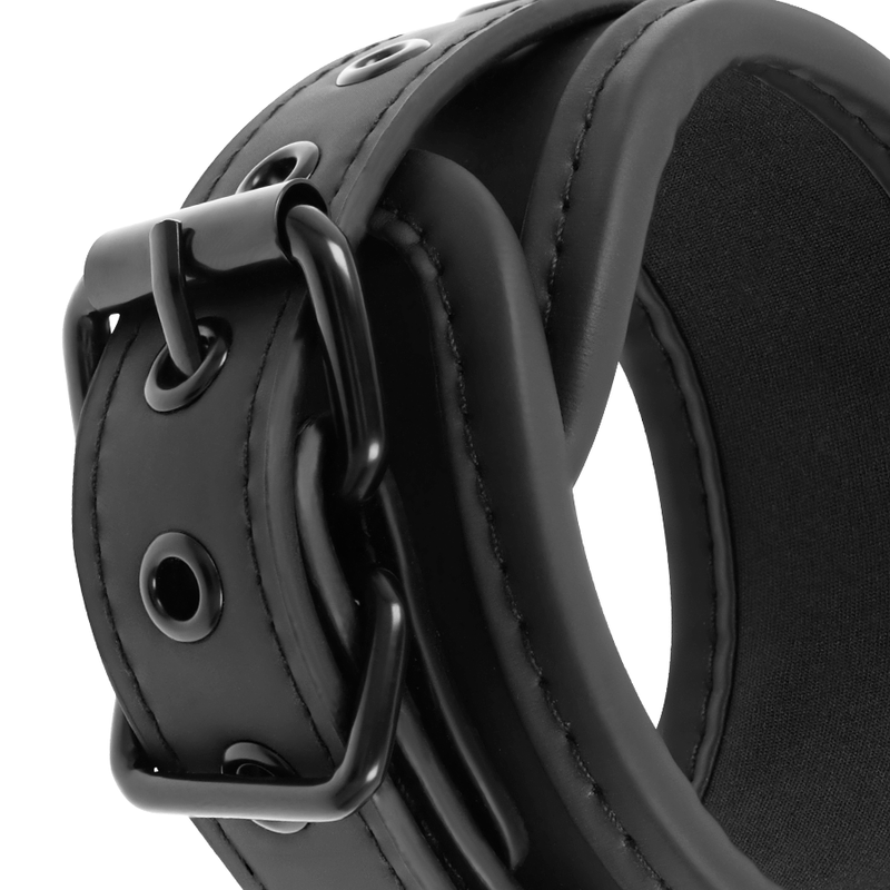 FETISH SUBMISSIVE - SET OF HANDCUFFS AND TIES WITH NOPRENE LINING FETISH SUBMISSIVE BONDAGE