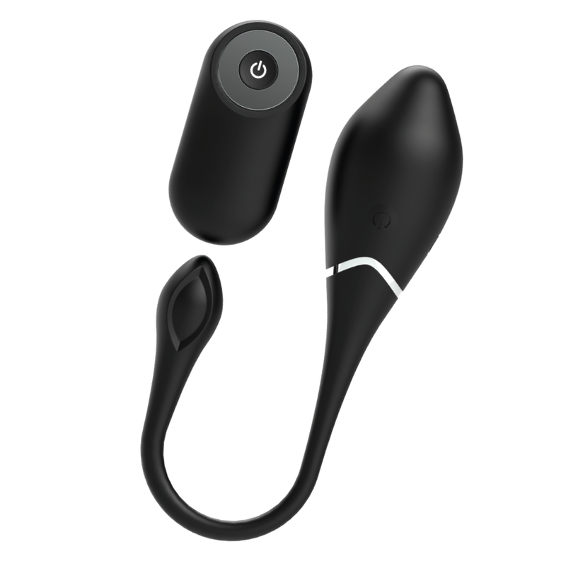 BLACK&SILVER - JENELL RECHARGEABLE VIBRATING EGG - ToysByMonk
