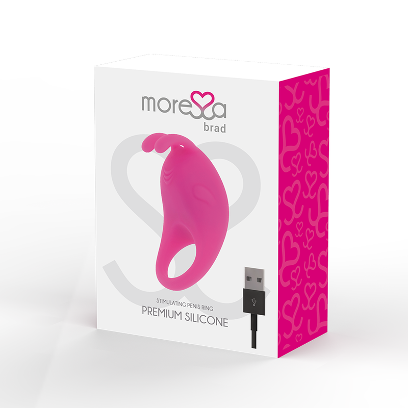 MORESSA - BRAD PREMIUM SILICONE RECHARGEABLE PINK - ToysByMonk
