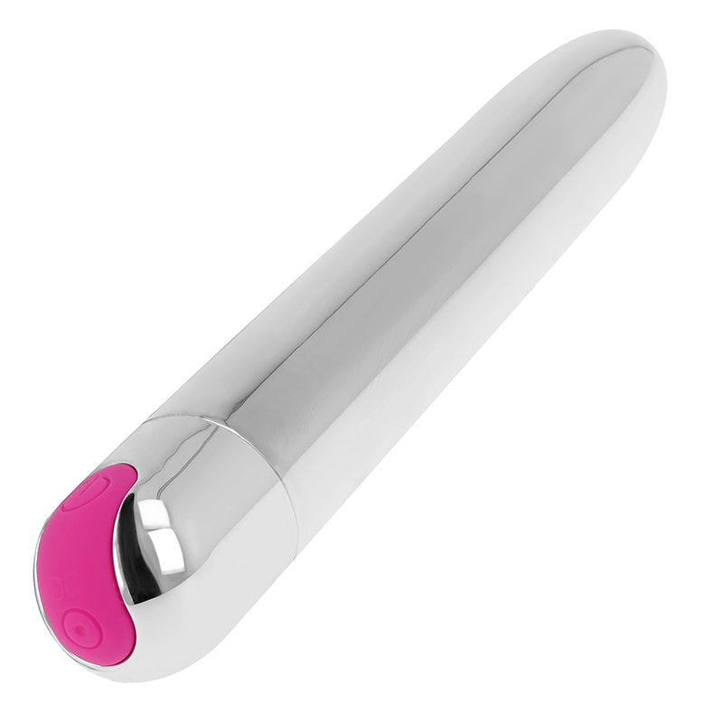 OHMAMA - RECHARGEABLE SILVER VIBRATOR 10 MODES 18.5 CM OHMAMA VIBRATORS