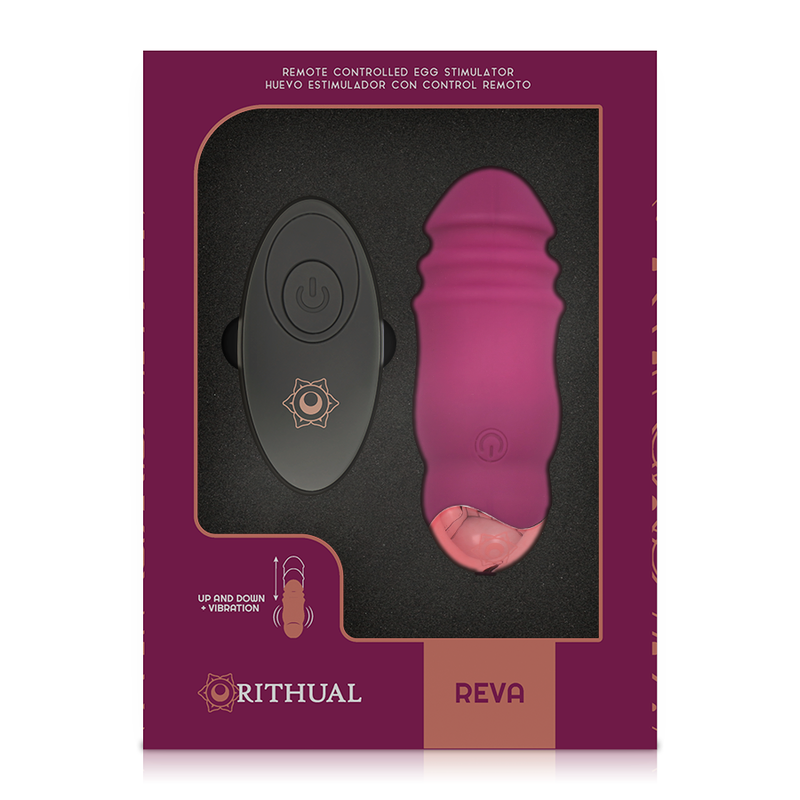 RITHUAL - REVA EGG REMOTE CONTROL UP&DOWN SYSTEM + VIBRATION - ToysByMonk