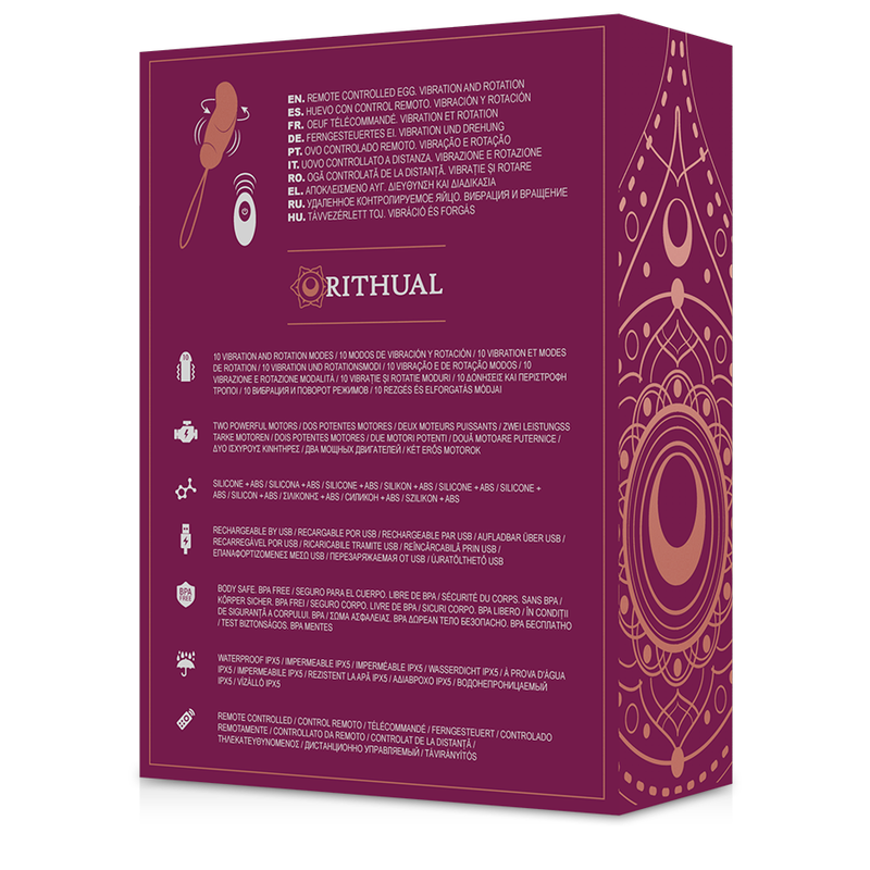 RITHUAL - ESHA EGG REMOTE CONTROL SYSTEM ROTATION + VIBRATION - ToysByMonk