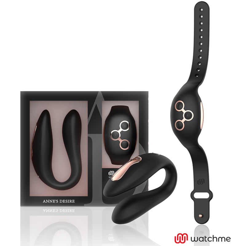 ANNE'S DESIRE - DUAL PLEASURE TECNOLOG A WATCHME BLACK/GOLD - ToysByMonk