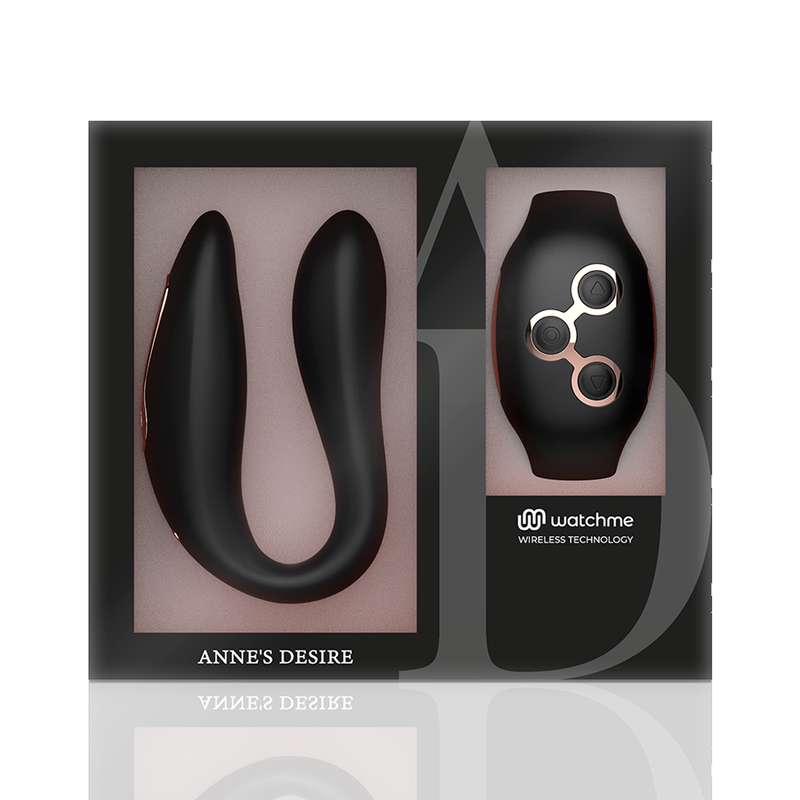 ANNE'S DESIRE - DUAL PLEASURE TECNOLOG A WATCHME BLACK/GOLD - ToysByMonk