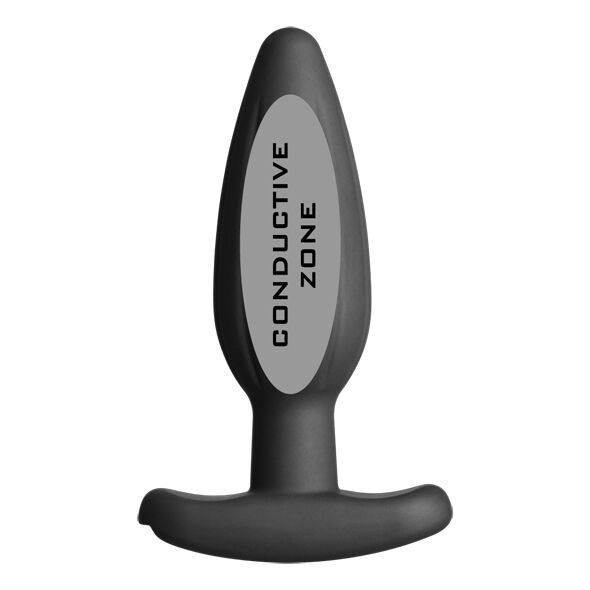 ELECTRASTIM - SILICONE BLACK ROCKER BUTT PLUG MEDIUM ELECTRASTIM