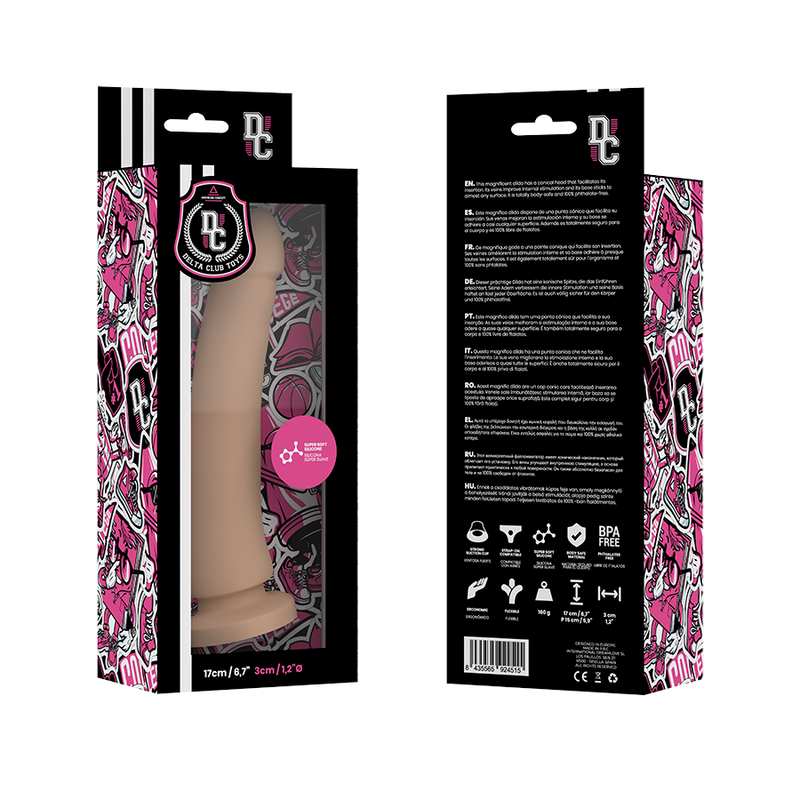 DELTA CLUB - TOYS DILDO NATURAL MEDICAL SILICONE 17 CM -O- 3 CM DELTACLUB