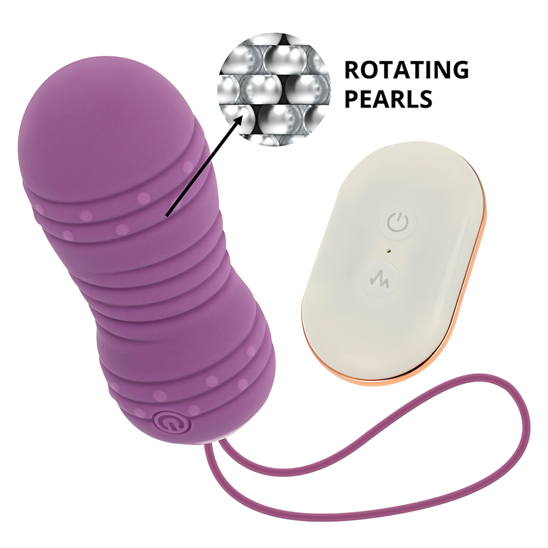 OHMAMA - REMOTE CONTROL ROTATING EGG 7 PATTERNS PURPLE OHMAMA STIMULATING