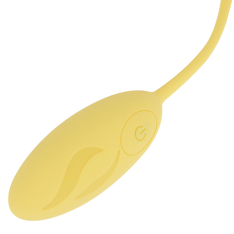 OHMAMA - TEXTURED VIBRATING EGG 10 MODES YELLOW OHMAMA STIMULATING