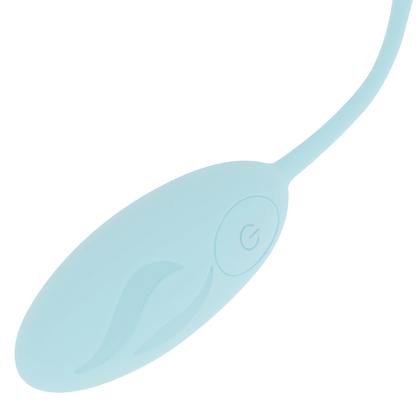 OHMAMA - TEXTURED VIBRATING EGG 10 MODES BLUE OHMAMA STIMULATING