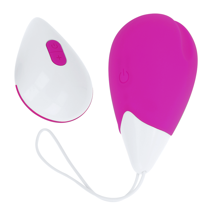 OHMAMA - TEXTURED VIBRATING EGG 10 MODES PURPLE AND WHITE OHMAMA STIMULATING