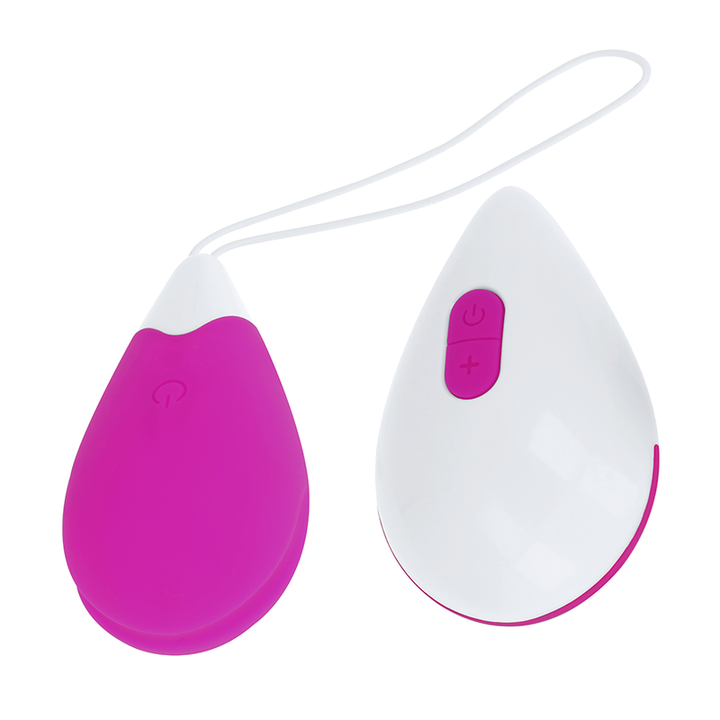 OHMAMA - TEXTURED VIBRATING EGG 10 MODES PURPLE AND WHITE OHMAMA STIMULATING
