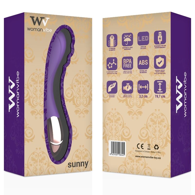 WOMANVIBE - SUNNY SILICONE RECHARGEABLE VIBRATOR WOMANVIBE
