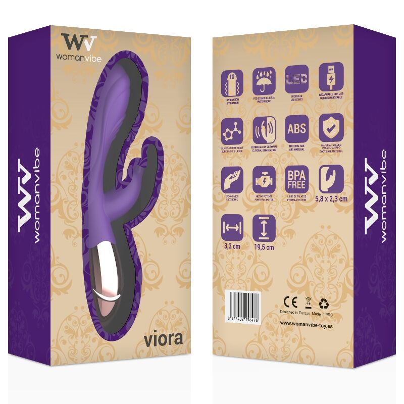 WOMANVIBE - VIORA SILICONE RECHARGEABLE VIBRATOR WOMANVIBE