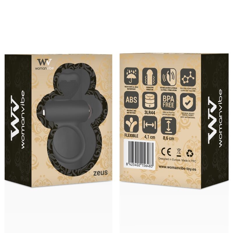 WOMANVIBE - ZEUS SILICONE VIBRATOR RING WOMANVIBE