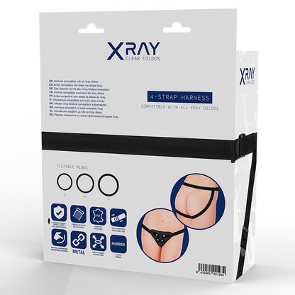 X RAY - HARNESS WITH SILICONE RINGS - ToysByMonk