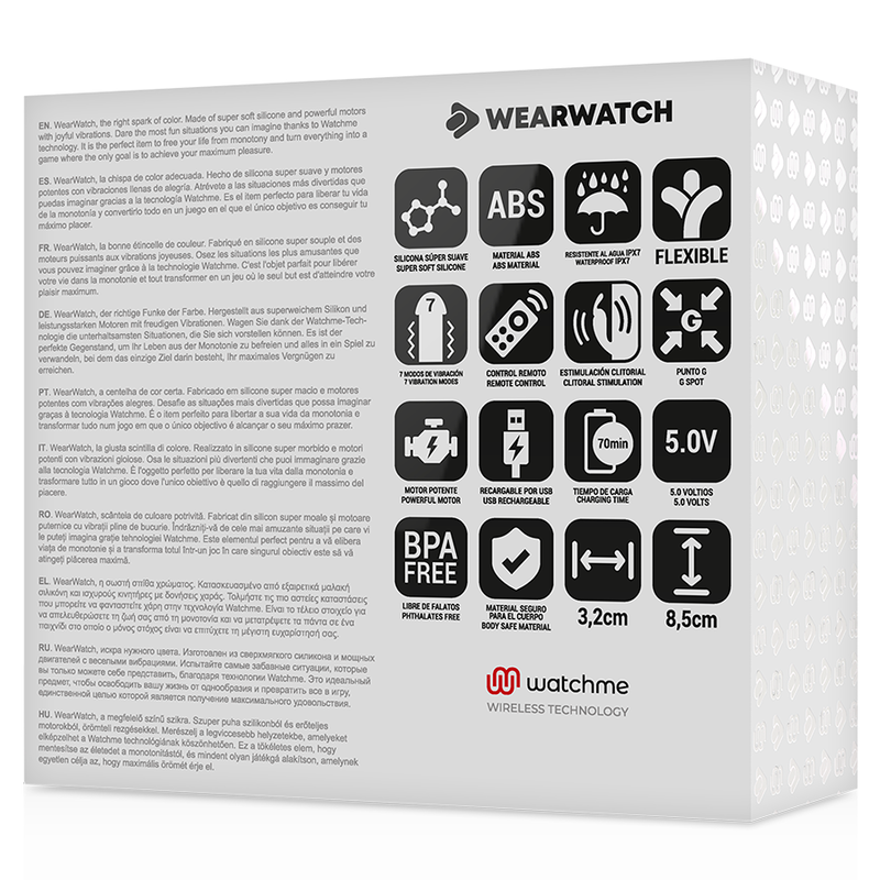 WEARWATCH - WATCHME DUAL TECHNOLOGY VIBRATOR FUCHSIA / PINK WEARWATCH