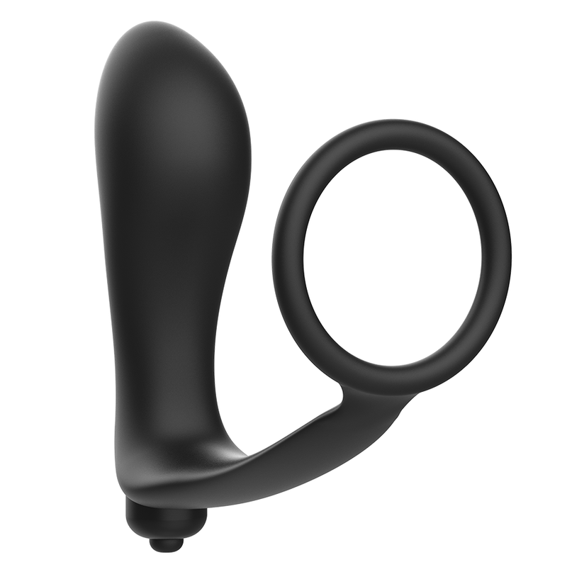 ADDICTED TOYS - VIBRATORY ANAL PLUG WITH PENIS RING ADDICTED TOYS