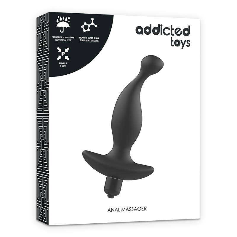 ADDICTED TOYS - ANAL MASSAGER WITH BLACK VIBRATIONMODEL 1 ADDICTED TOYS
