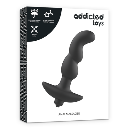 ADDICTED TOYS - ANAL MASSAGER WITH BLACK VIBRATION MODEL 2 - ToysByMonk
