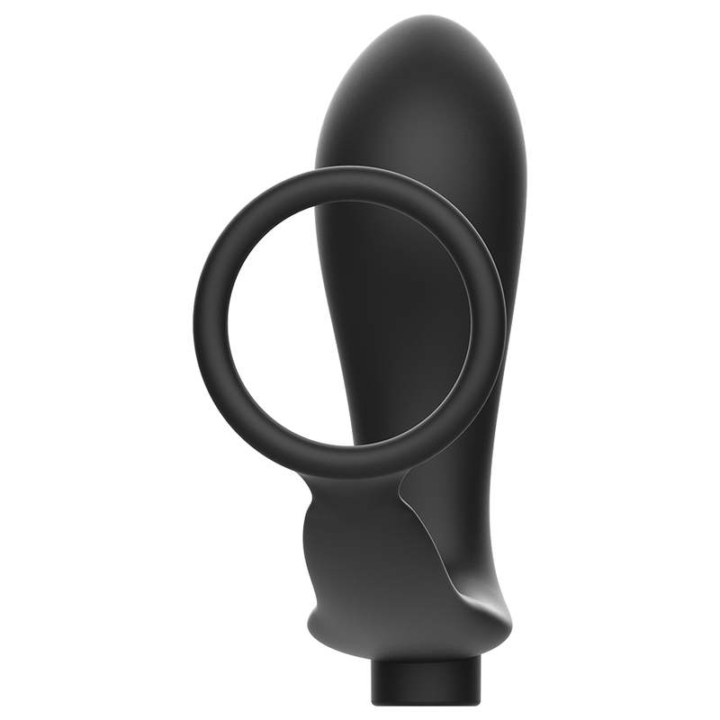 ADDICTED TOYS - PENIS RING WITH REMOTE CONTROL ANAL PLUG BLACK RECHARGEABLE - ToysByMonk